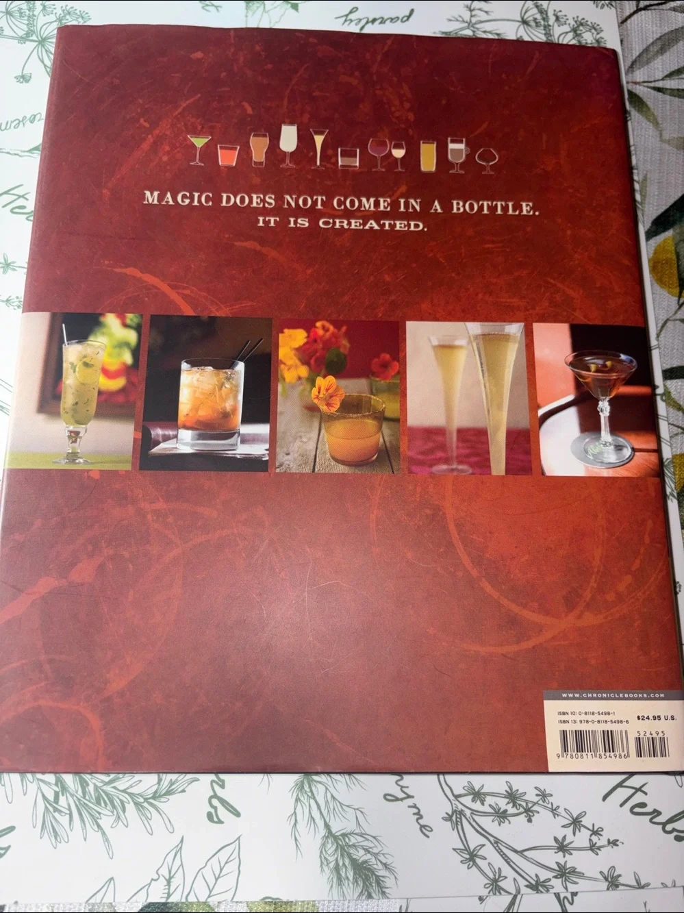 The Art of the Bar Cookbook - Cocktail Recipe Book with Orange & Teal Cover